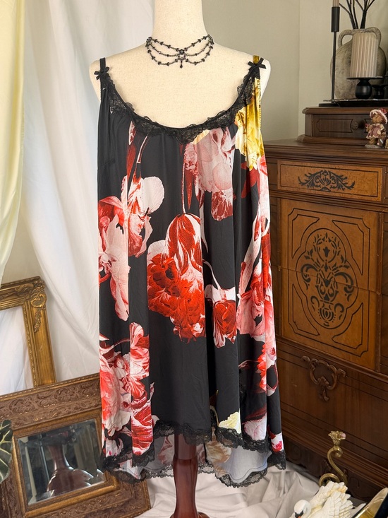 Cacique Other - 4X 5X Lingerie Slip Chemise Dress Floral Plus Size Lace Coquette 30/32 Fairy